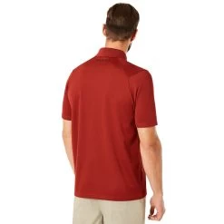 Oakley Perforated Mens Short Sleeve Golf Polo -Golf Equipment Library 10839 80UIRONRED 1