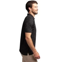 TravisMathew Flying Tortilla Mens Golf Polo -Golf Equipment Library 11592 BLACK 1