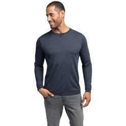 TravisMathew Fink Pullover Mens Golf Shirt -Golf Equipment Library 11594 VINTAGEINDIGO fa50410a c729 436e a2b6 ffb2061e9eef