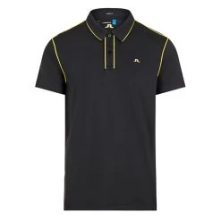 J.Lindeberg J. Lindeberg Tomi Regular Fit Lux Piquet Mens Golf Polo -Golf Equipment Library 11852 9999BLACK