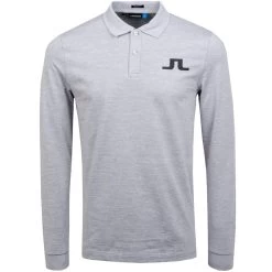 J.Lindeberg J. Lindeberg Big Bridge Long Sleeve Regular TX Brushed Jersey Mens Golf Shirt
