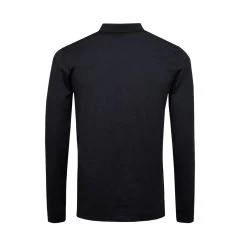 J.Lindeberg J. Lindeberg Big Bridge Long Sleeve Regular TX Brushed Jersey Mens Golf Shirt -Golf Equipment Library 11856 9992BLACKMEL 1