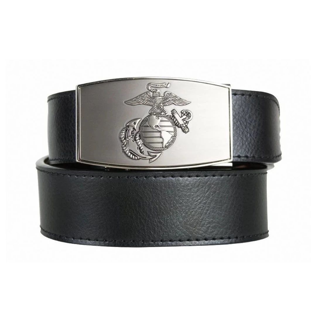 Nexbelt Marine Globe Pewter With Ebony Mens Belt 1 Nexbelt Marine Globe Pewter With Ebony Mens Belt