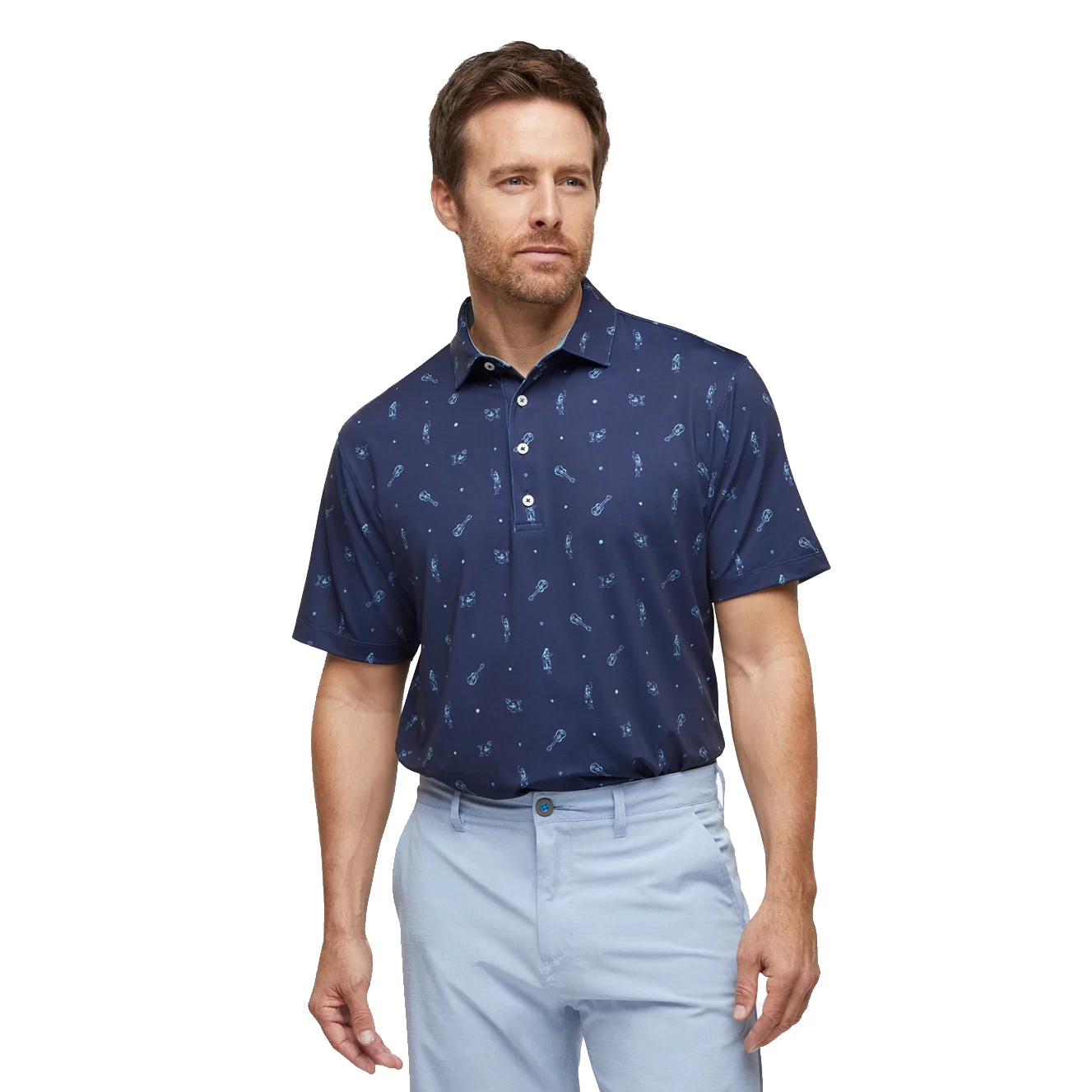 Devereux Proper Threads Luau Mens Golf Polo 1 Devereux Proper Threads Luau Mens Golf Polo