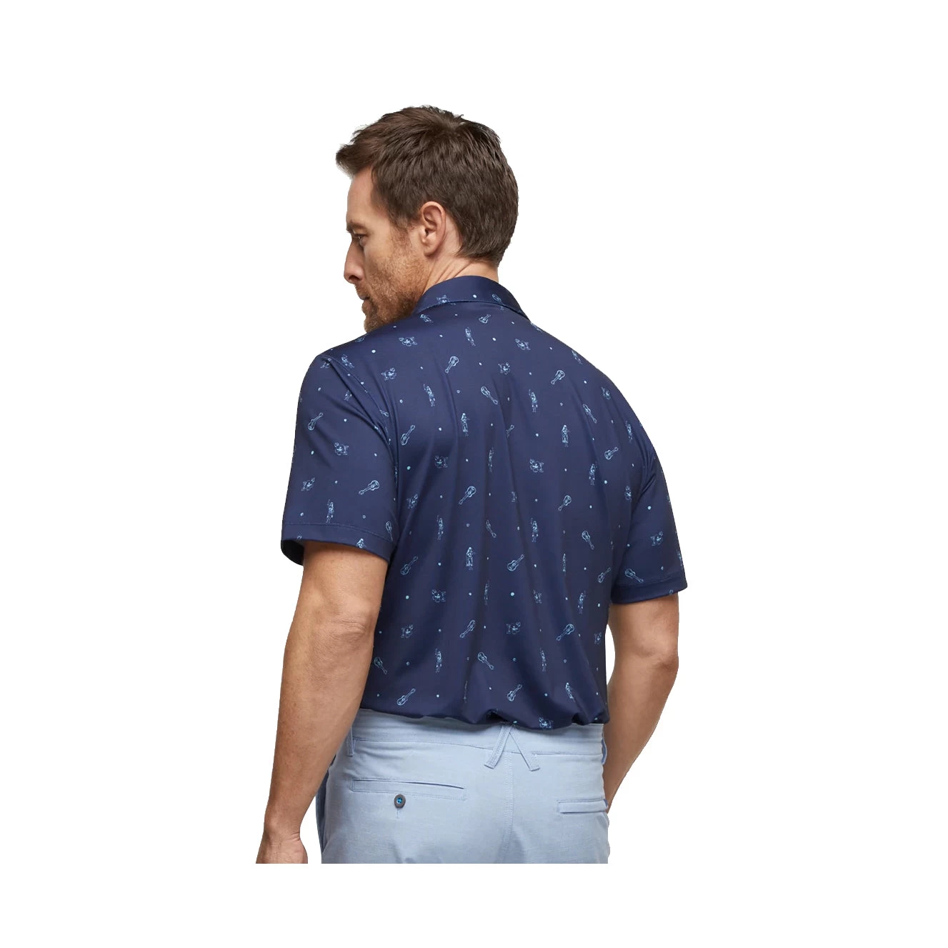 Devereux Proper Threads Luau Mens Golf Polo 2 Devereux Proper Threads Luau Mens Golf Polo - Image 2