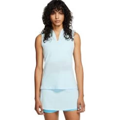 Nike Breathe Fairway Womens Sleeveless Golf Polo 7 Nike Breathe Fairway Womens Sleeveless Golf Polo -Golf Equipment Library 13298 449TOPAZMIST