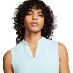Nike Breathe Fairway Womens Sleeveless Golf Polo 8 Nike Breathe Fairway Womens Sleeveless Golf Polo -Golf Equipment Library 13298 449TOPAZMIST 1