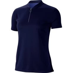 Nike Dri Fit Womens Short Sleeve Golf Polo -Golf Equipment Library 13300 492BLUEVOID