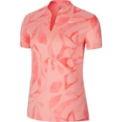 Nike Dri-FIT Victory Print Womens Golf Polo -Golf Equipment Library 13306 668PINKGAZE