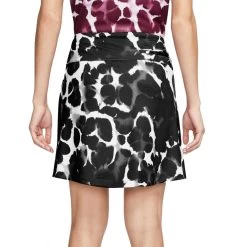 Nike Dri Fit UV Victory Printed 17in Womens Golf Skort -Golf Equipment Library 13330 010BLACK 1