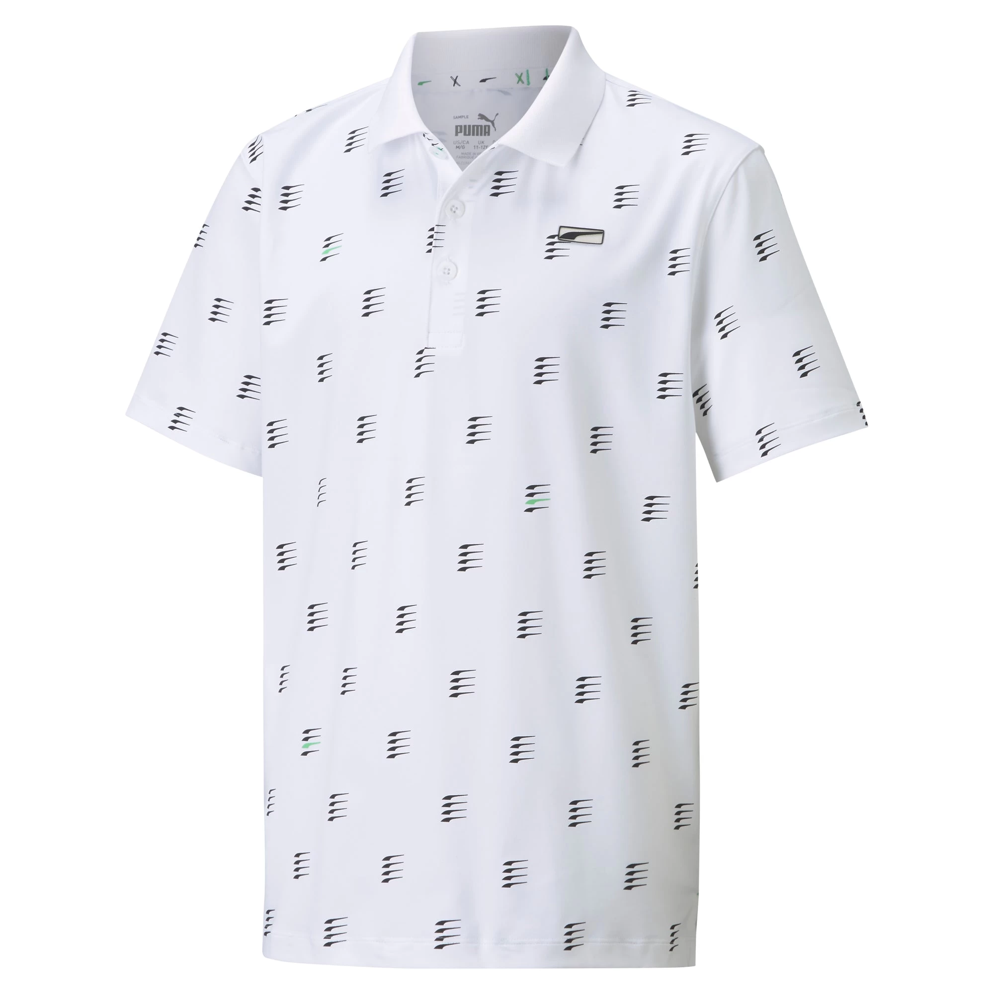 PUMA Golf Puma MATTR X Formstripe Boys Golf Polo 1 PUMA Golf Puma MATTR X Formstripe Boys Golf Polo