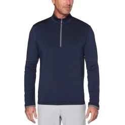 Callaway Swing Tech Outlast Mens Golf 1/4 Zip -Golf Equipment Library 17878 PEACOAT