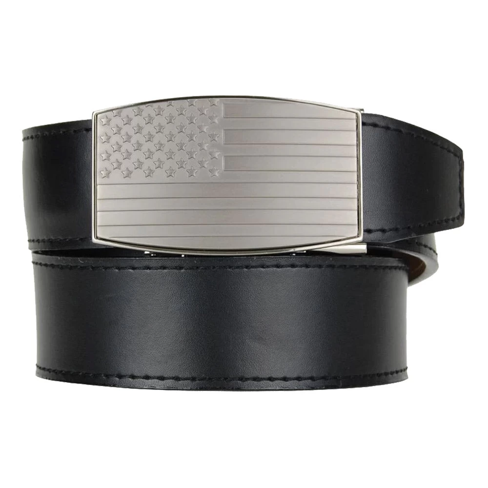 Nexbelt USA Heritage Embossed Pewter Aston Black Mens Belt 1 Nexbelt USA Heritage Embossed Pewter Aston Black Mens Belt