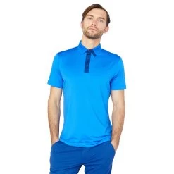 Redvanly Montgomery Victoria Blue Mens Golf Polo