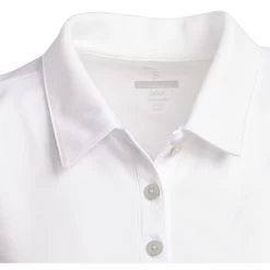 Adidas Golf Adidas Performance Girls Sleeveless Golf Polo -Golf Equipment Library 18718 WHITE 3