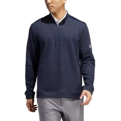 Adidas Golf Adidas Heathered Mens Golf 1/4 Zip