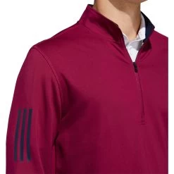 Adidas Golf Adidas 3-Stripes Midweight Layering Mens Golf Sweatshirt -Golf Equipment Library 18773 BERRYCOLLNAVY 2
