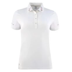 Daily Sports Selma White Womens Golf Polo