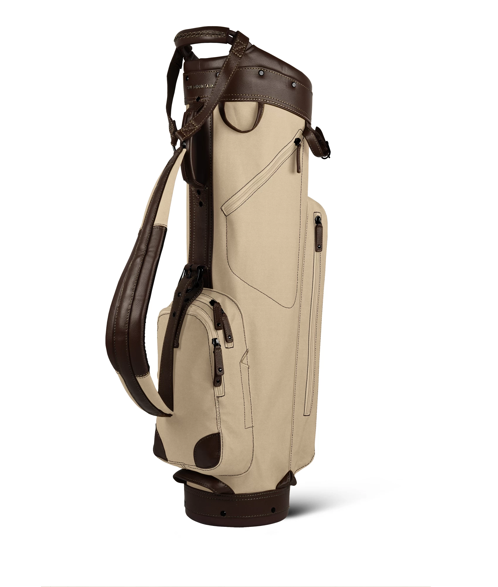 Sun Mountain Golf Canvas & Leather Cart Bag 3 Sun Mountain Golf Canvas & Leather Cart Bag - Image 3