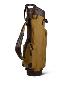 Sun Mountain Golf Canvas & Leather Cart Bag 11 Sun Mountain Golf Canvas & Leather Cart Bag -Golf Equipment Library 190740CanvasLeatherCartClay Brown