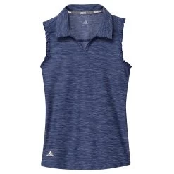 Adidas Golf Adidas Spacedye Girls Sleeveless Golf Polo