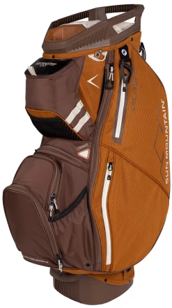 Sun Mountain 2023 C-130 14-Way Divided Golf Cart Bag -Golf Equipment Library 2023 C130 230303 pecan java beach