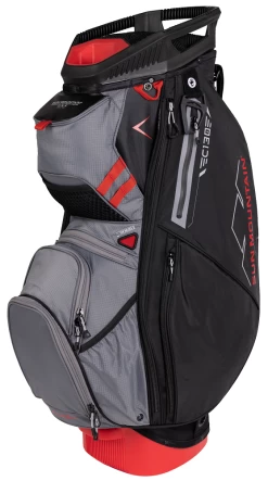 Sun Mountain 2023 C-130 14-Way Divided Golf Cart Bag -Golf Equipment Library 2023 C130 230304 black nickel red