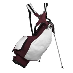 Sun Mountain Golf 2023 Collegiate Team Carry Stand Bag -Golf Equipment Library 2023 TeamStand N230168 maroon white