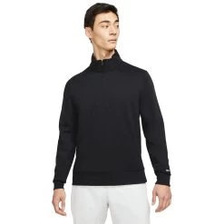 Nike Dri-FIT Player Mens Golf 1/2 Zip -Golf Equipment Library 20446 BLACK010