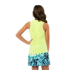 Lucky In Love Birdie Girls Sleeveless Golf Polo -Golf Equipment Library 20455 LEMONFROST718 2
