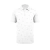 Swannies GOAT White Mens Golf Polo