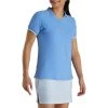 FootJoy Southern Living Open Collar Light Blue Womens Golf Polo
