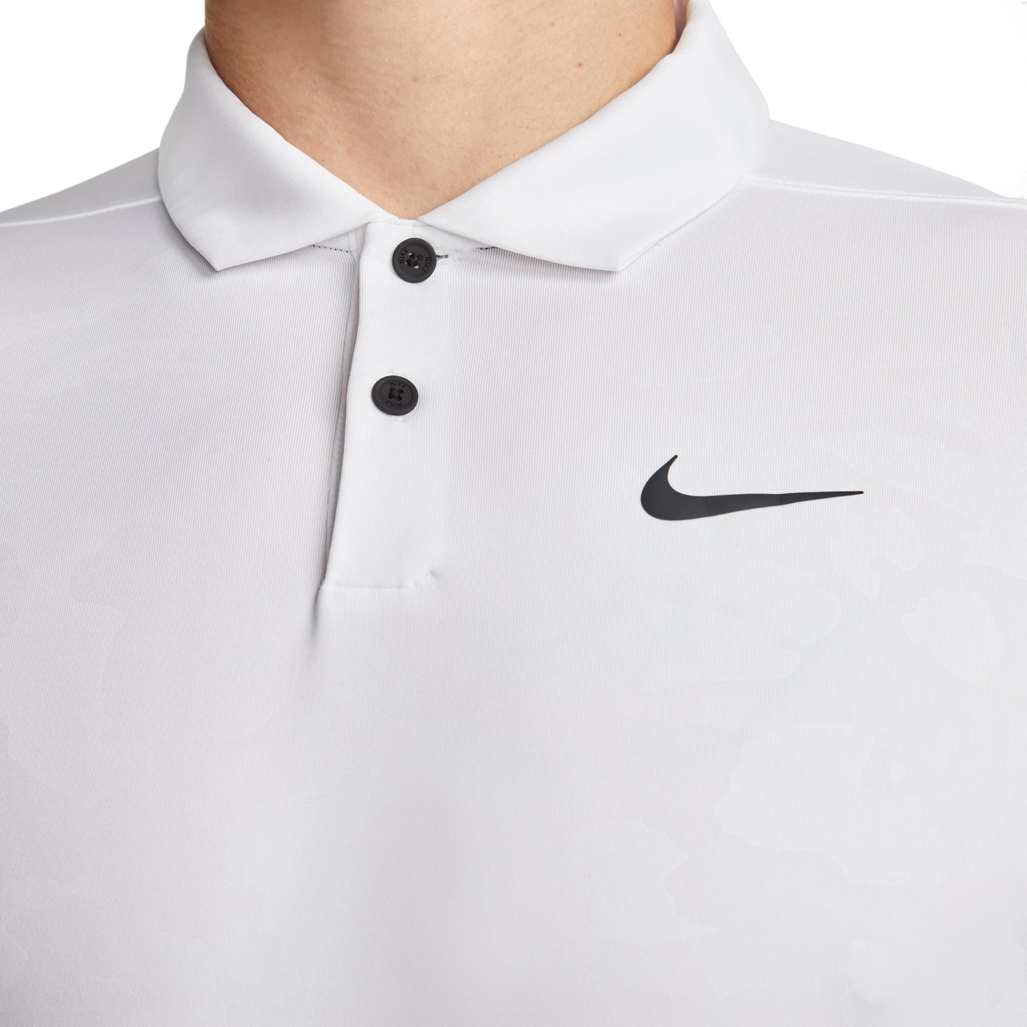 Nike Dri-FIT Vapor GRFX White Mens Golf Polo 2 Nike Dri-FIT Vapor GRFX White Mens Golf Polo - Image 2