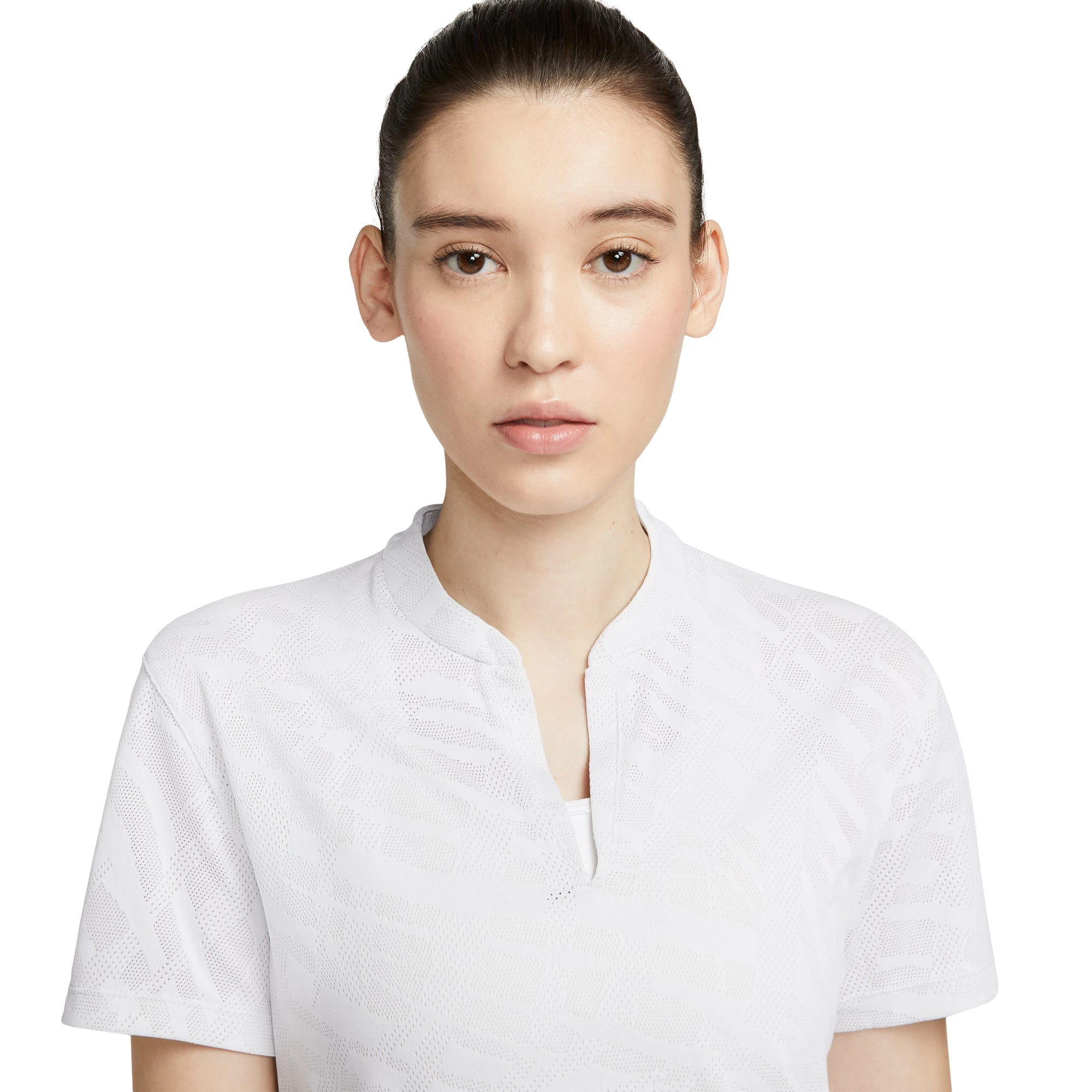 Nike Dri-FIT Victory Jacquard Womens Golf Polo 2 Nike Dri-FIT Victory Jacquard Womens Golf Polo - Image 2