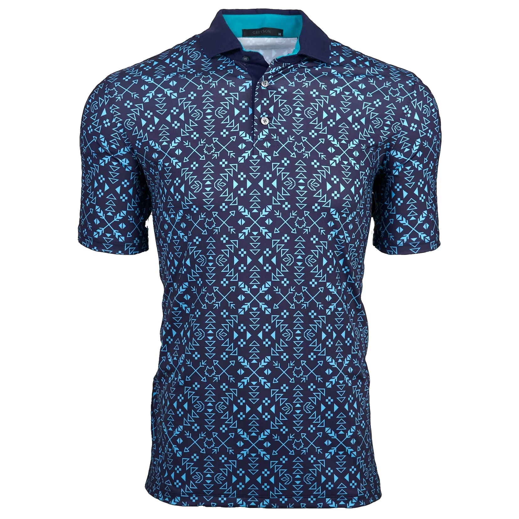 Greyson Sticks Feathers And Stones Mens Golf Polo 2021 1 Greyson Sticks Feathers And Stones Mens Golf Polo 2021