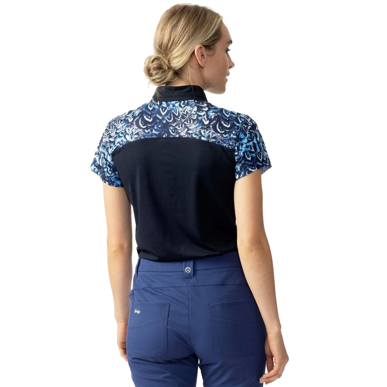 Daily Sports Sam Navy Womens Short Sleeve Golf Polo 2 Daily Sports Sam Navy Womens Short Sleeve Golf Polo - Image 2