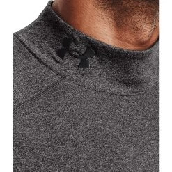 Under Armour ColdGear Armour Fitted Mock Mens Shirt -Golf Equipment Library 22486 CHARCOAL020 2