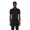 J.Lindeberg J. Lindeberg Tour Tech TX Jersey Black Mens Golf Polo