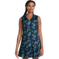 PUMA Golf Puma CLOUDSPUN Paradise Womens Golf Polo -Golf Equipment Library 23247 NAVYBLAZER02