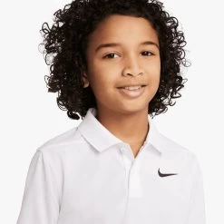 Nike Dri-FIT Victory Big Kids Boys Golf Polo -Golf Equipment Library 24413 WHITE100 1