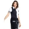Kinona Striped It Black Womens Sleeveless Golf Polo