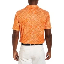 Robert Graham Downdrift Performance Knit Mens Golf Polo -Golf Equipment Library 25817 ORANGE 2