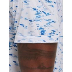 Robert Graham Nautical Net Knit Mens Golf Polo -Golf Equipment Library 25821 WHITE 3