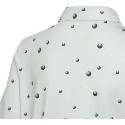 Adidas Golf Ball Print Boys Golf Polo -Golf Equipment Library 26186 LINENGREEN334 2