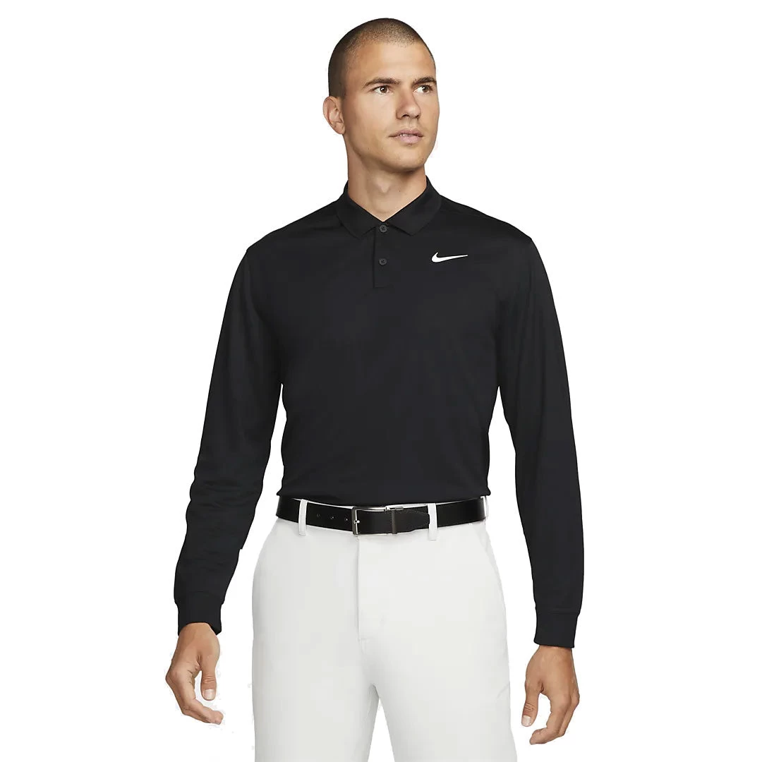 Nike Dri-Fit Victory Mens Long Sleeve Golf Polo 1 Nike Dri-Fit Victory Mens Long Sleeve Golf Polo
