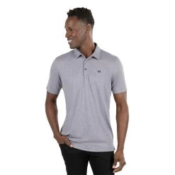 TravisMathew Knot On Call Mens Golf Polo -Golf Equipment Library 27019 HTRGYPIN0HGP d5948113 3301 4b09 8eda 0e67a7da5dd8