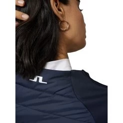 J.Lindeberg J. Lindeberg Keisha Navy Womens Golf Jacket 5 J.Lindeberg J. Lindeberg Keisha Navy Womens Golf Jacket -Golf Equipment Library 30666 JLNAVY6855 2