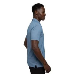 TravisMathew Island Traveler Mens Golf Polo -Golf Equipment Library 31049 HTHRBLUE4HTM 2