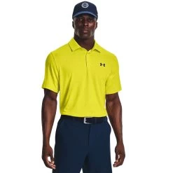 Under Armour Playoff 3.0 Printed Mens Golf Polo -Golf Equipment Library 31143 STARFRUIT799