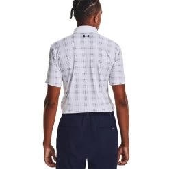 Under Armour Playoff 3.0 Printed Mens Golf Polo -Golf Equipment Library 31143 WHITE102 1